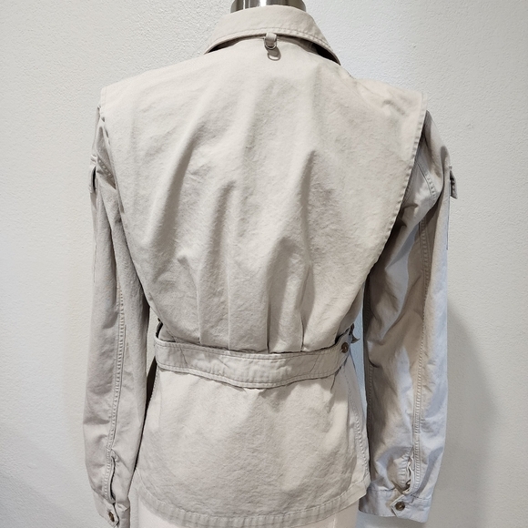 Vintage Ralph Lauren Polo Sport Sportswoman 90s Safari Utility Khaki Jacket sz 6 - Picture 11 of 11